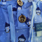 Preview: French Terry Winterpinguine blau